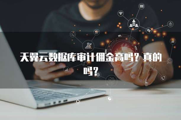 天翼云数据库审计佣金高吗?真的吗?