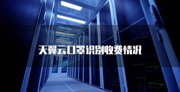 天翼云口罩识别收费情况