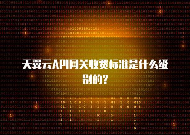天翼云API网关收费标准是什么级别的？