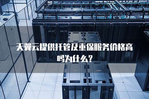 天翼云提供托管及重保服务价格高吗为什么?