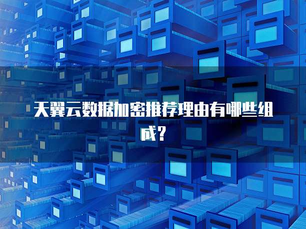 天翼云数据加密推荐理由有哪些组成？