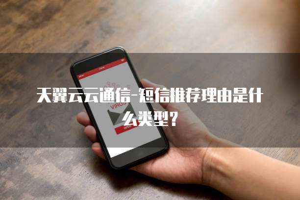 天翼云云通信-短信推荐理由是什么类型？