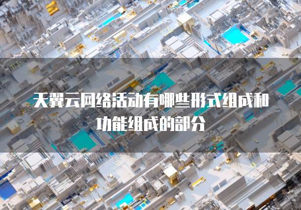 天翼云网络活动有哪些形式组成和功能组成的部分