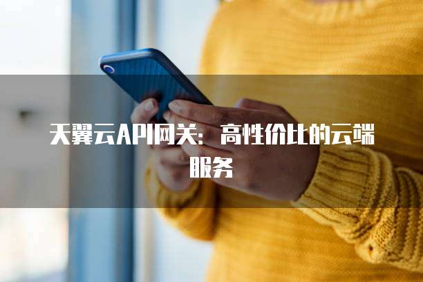 天翼云API网关:高性价比的云端服务