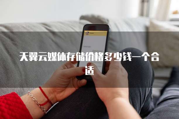 天翼云媒体存储价格多少钱一个合适