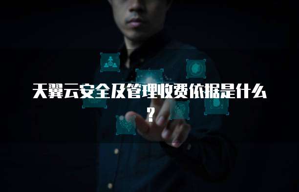 天翼云安全及管理收费依据是什么?