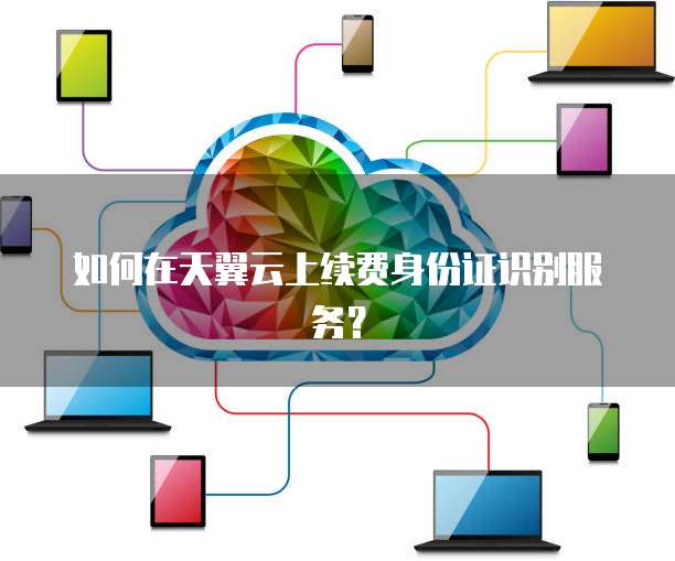如何在天翼云上续费身份证识别服务?