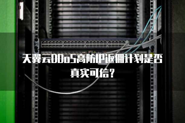 天翼云DDoS高防IP返佣计划是否真实可信？