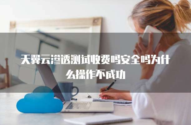 天翼云渗透测试收费吗安全吗为什么操作不成功