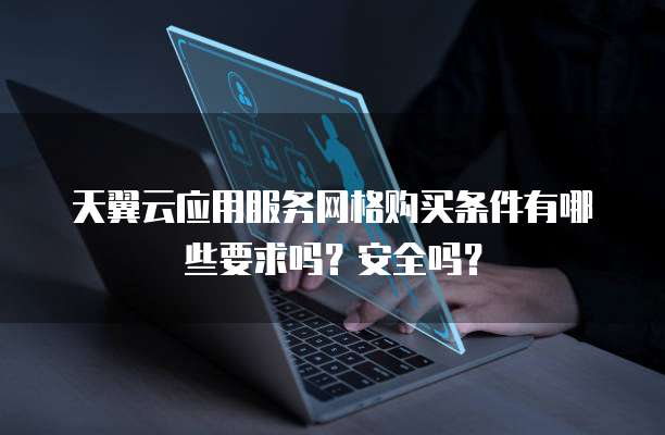 天翼云应用服务网格购买条件有哪些要求吗?安全吗?