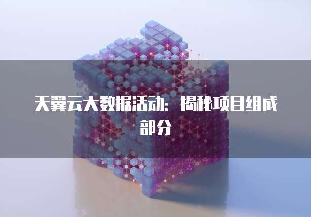 天翼云大数据活动:揭秘项目组成部分