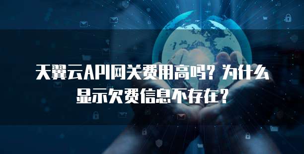 天翼云API网关费用高吗?为什么显示欠费信息不存在?