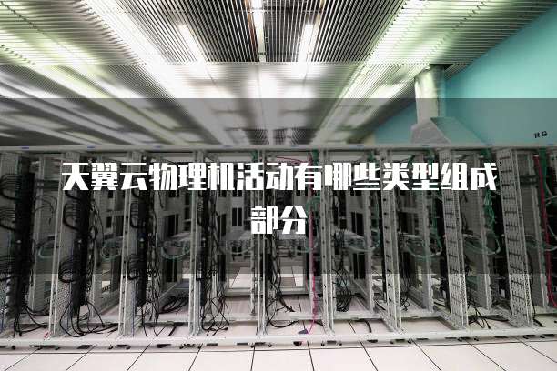 天翼云物理机活动有哪些类型组成部分
