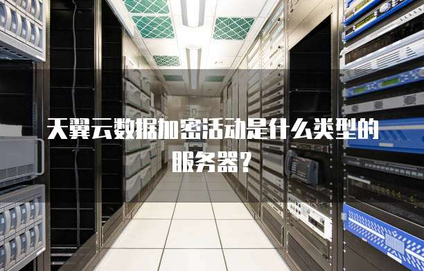 天翼云数据加密活动是什么类型的服务器?