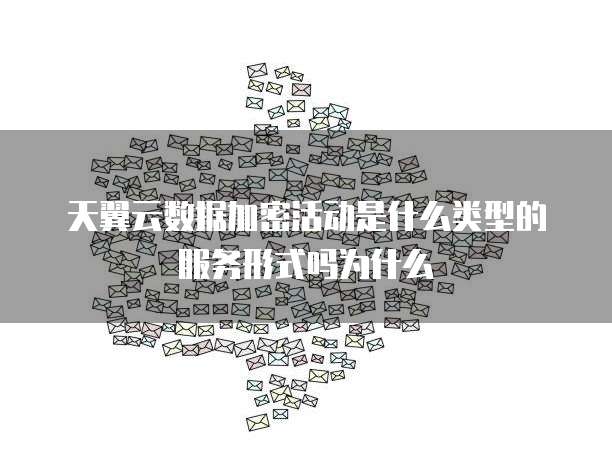 天翼云数据加密活动是什么类型的服务形式吗为什么