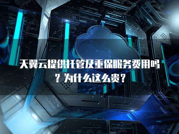 天翼云提供托管及重保服务费用吗?为什么这么贵?