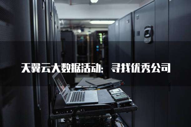 天翼云大数据活动:寻找优秀公司