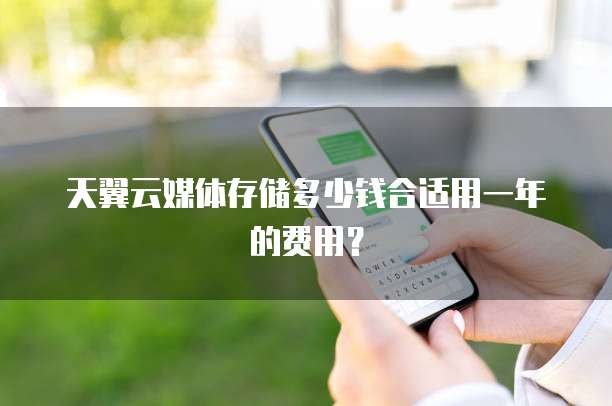天翼云媒体存储多少钱合适用一年的费用?
