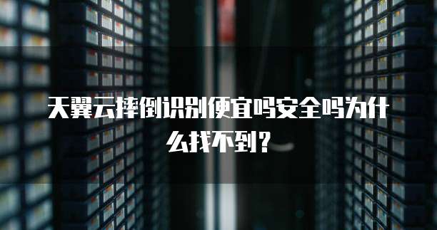 天翼云摔倒识别便宜吗安全吗为什么找不到?
