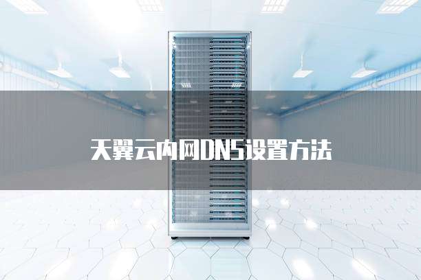 天翼云内网DNS设置方法
