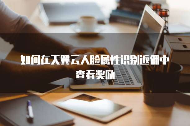 如何在天翼云人脸属性识别返佣中查看奖励