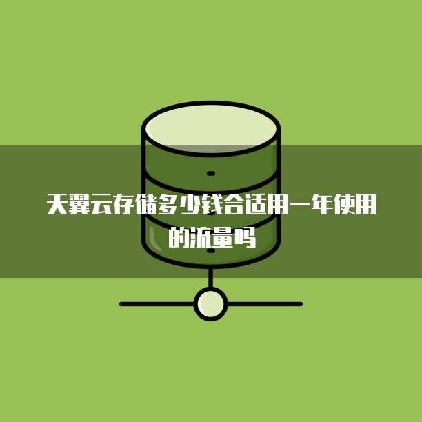天翼云存储多少钱合适用一年使用的流量吗