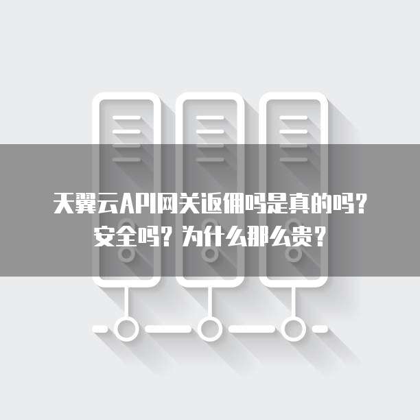 天翼云API网关返佣吗是真的吗?安全吗?为什么那么贵?