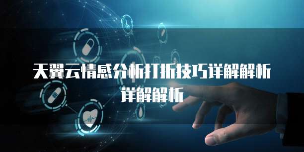 天翼云情感分析打折技巧详解解析详解解析