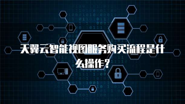 天翼云智能视图服务购买流程是什么操作?