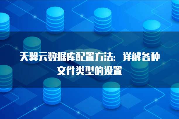 天翼云数据库配置方法:详解各种文件类型的设置