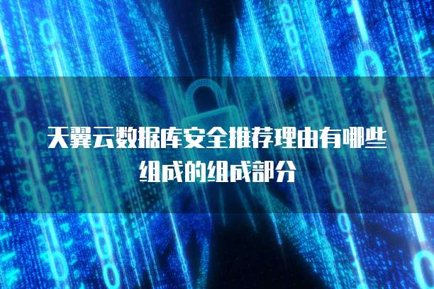 天翼云数据库安全推荐理由有哪些组成的组成部分