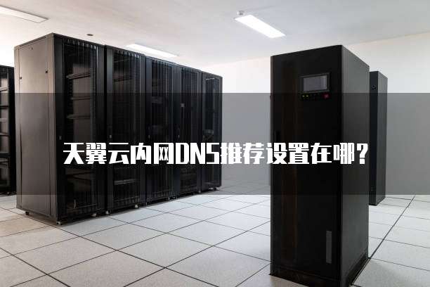 天翼云内网DNS推荐设置在哪?