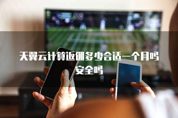 天翼云计算返佣多少合适一个月吗安全吗