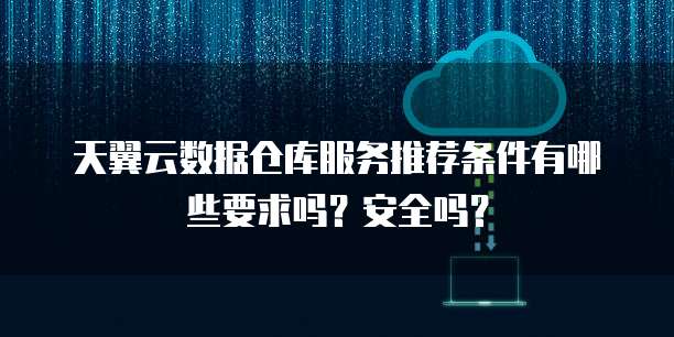 天翼云数据仓库服务推荐条件有哪些要求吗？安全吗？