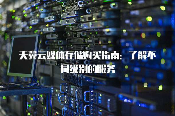 天翼云媒体存储购买指南:了解不同级别的服务