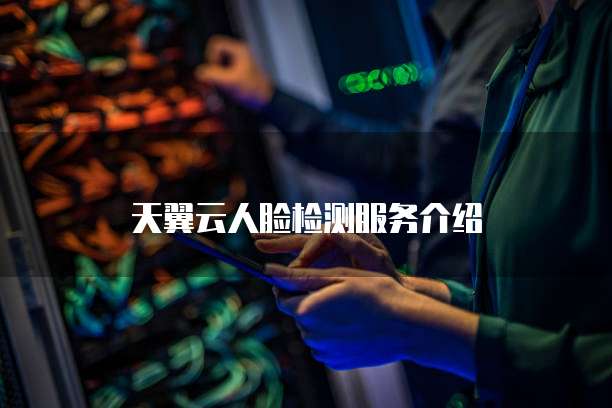 天翼云人脸检测服务介绍