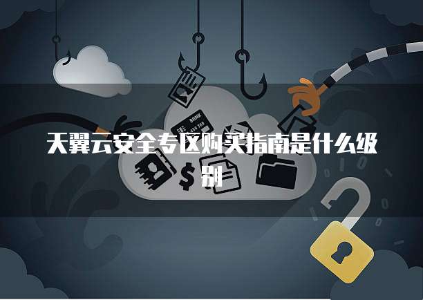 天翼云安全专区购买指南是什么级别