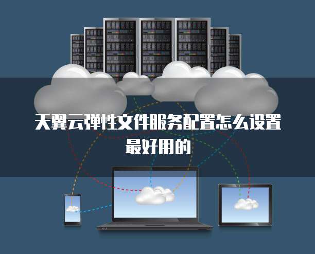 天翼云弹性文件服务配置怎么设置最好用的