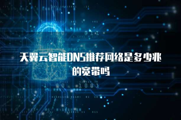 天翼云智能DNS推荐网络是多少兆的宽带吗