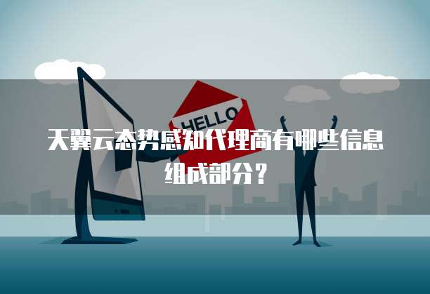 天翼云态势感知代理商有哪些信息组成部分?