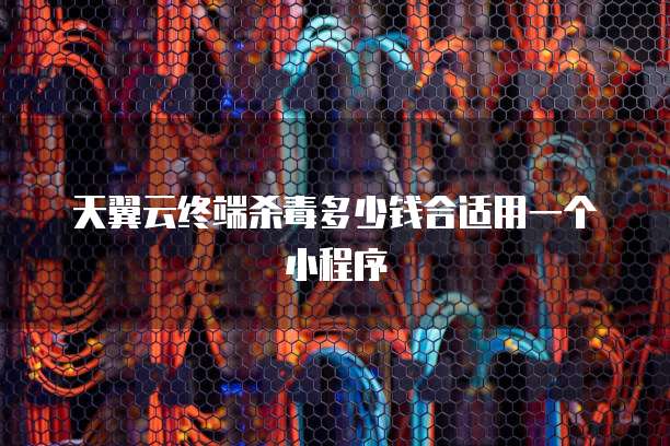 天翼云终端杀毒多少钱合适用一个小程序