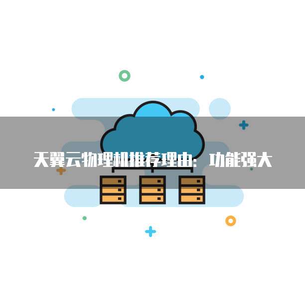 天翼云物理机推荐理由：功能强大