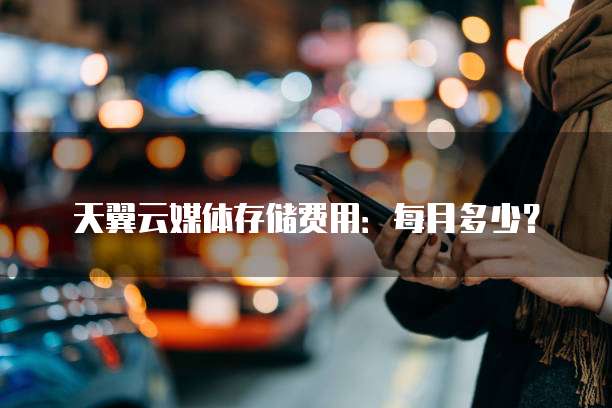 天翼云媒体存储费用:每月多少?
