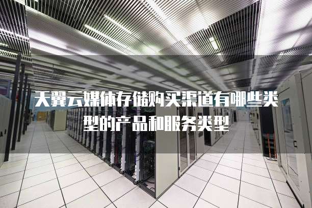 天翼云媒体存储购买渠道有哪些类型的产品和服务类型