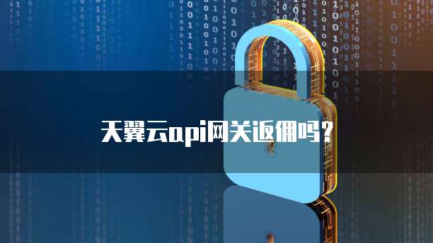 天翼云api网关返佣吗?