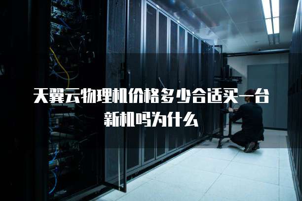 天翼云物理机价格多少合适买一台新机吗为什么