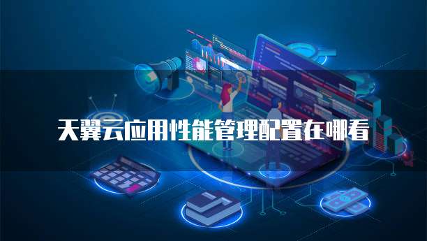 天翼云应用性能管理配置在哪看