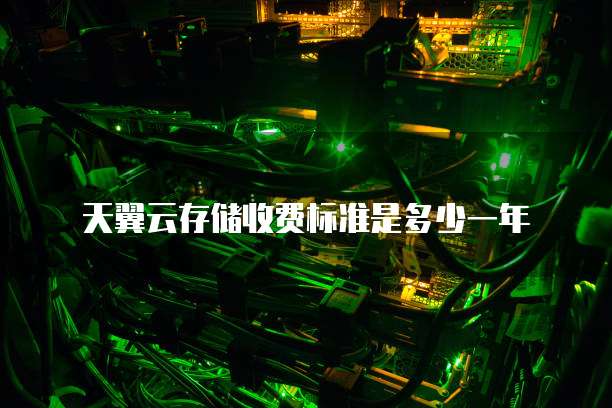 天翼云存储收费标准是多少一年