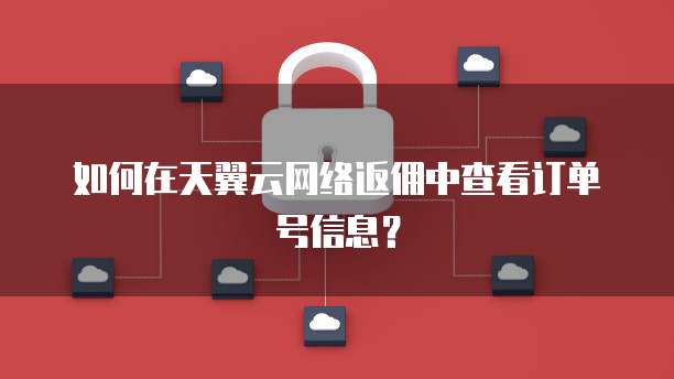 如何在天翼云网络返佣中查看订单号信息?