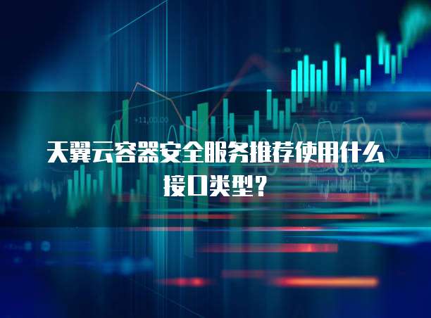 天翼云容器安全服务推荐使用什么接口类型?